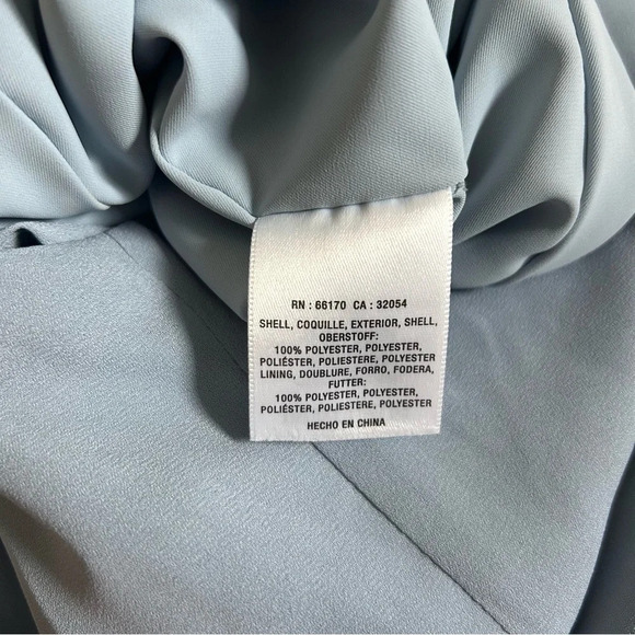 NWT BHLDN Antonia Georgette Maxi Dress Bridesmaid Pale Blue Size 6 Homecoming - Picture 5 of 15